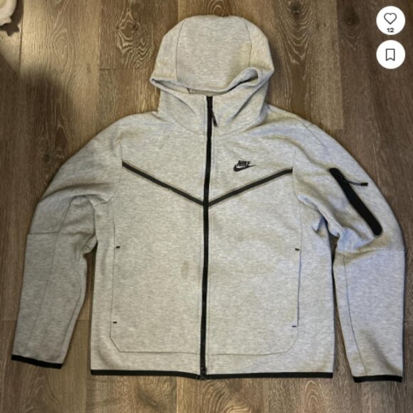 NIKE TECH GREY TOP MEN - Picture 1 of 4